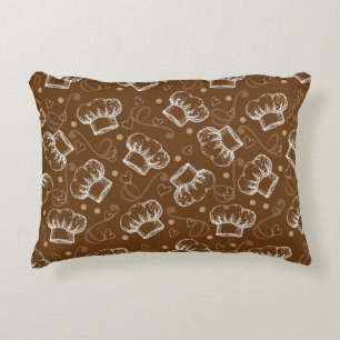 Kokerpatroon met chef-pet decoratief kussen
