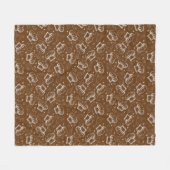 Kokerpatroon met chef-pet fleece deken (Voorkant (Horizontaal))