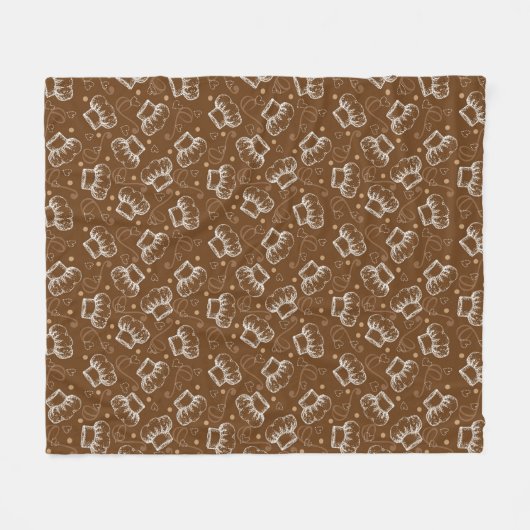 Kokerpatroon met chef-pet fleece deken (Voorkant (Horizontaal))