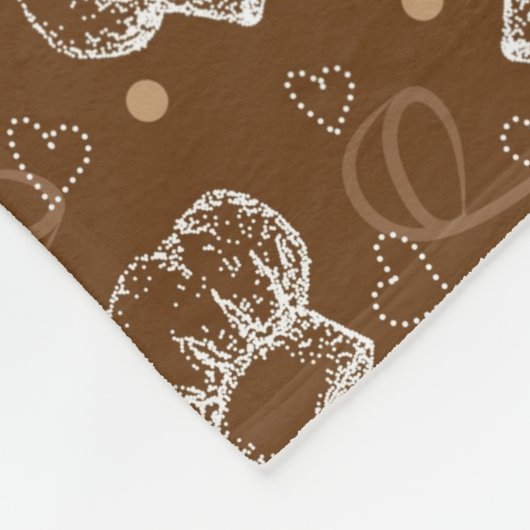 Kokerpatroon met chef-pet fleece deken (Hoek)