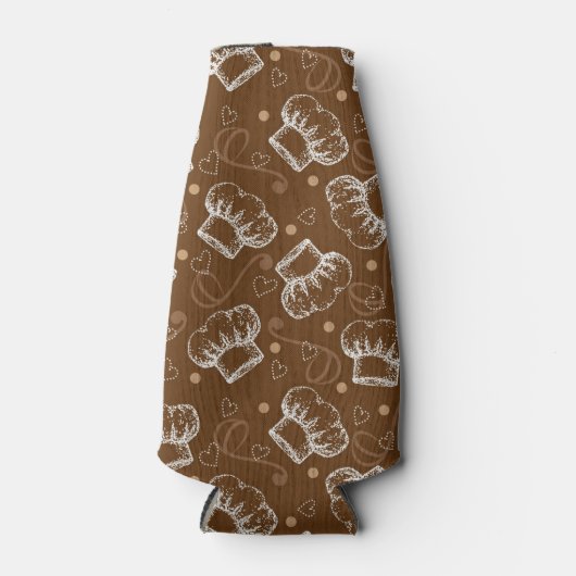 Kokerpatroon met chef-pet flesjeskoeler (Voorkant)