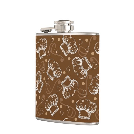 Kokerpatroon met chef-pet heupfles (Links)