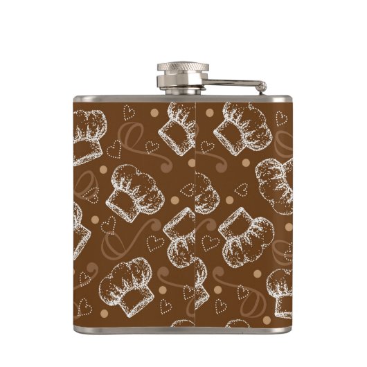 Kokerpatroon met chef-pet heupfles (Achterkant)