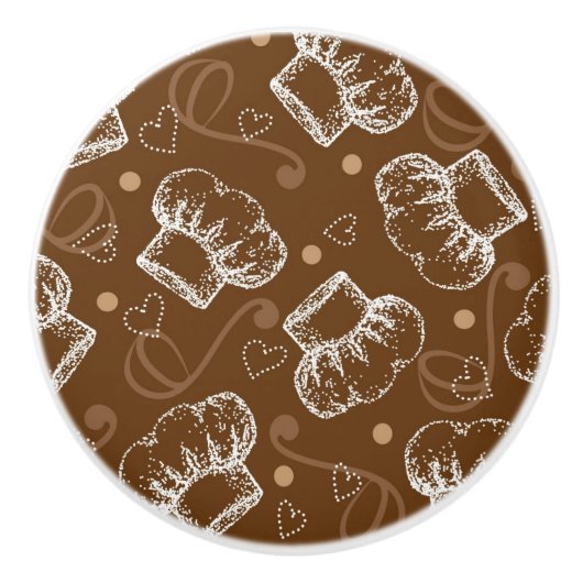 Kokerpatroon met chef-pet keramische knop (Voorkant)