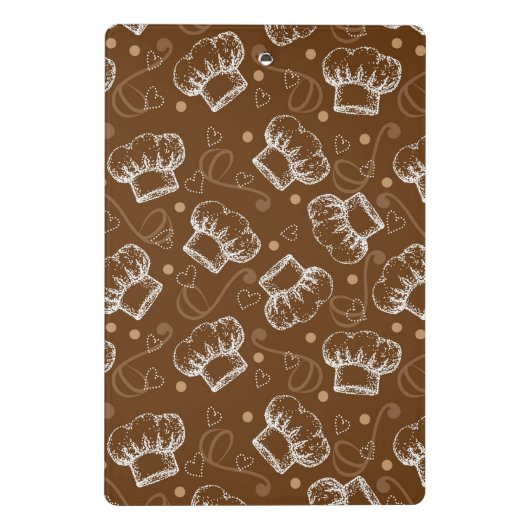 Kokerpatroon met chef-pet mini klembord (Achterkant)