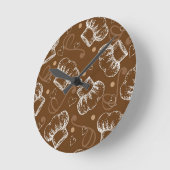 Kokerpatroon met chef-pet ronde klok (Hoek)