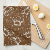 Kokerpatroon met chef-pet theedoek (Quarter Fold)