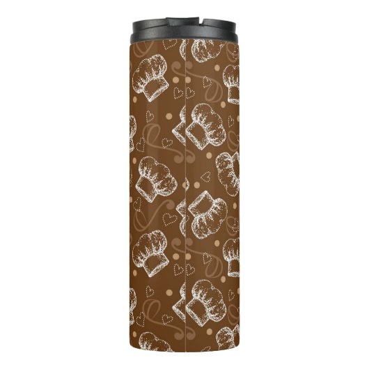 Kokerpatroon met chef-pet thermosbeker (Achterkant)