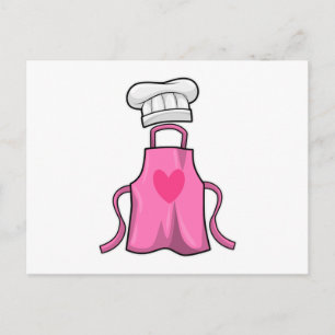 Kokerpron en pet voor het koken met hart briefkaart