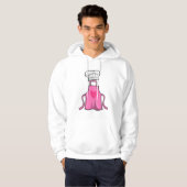 Kokerpron en pet voor het koken met hart hoodie (Voorkant volledig)