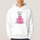 Kokerpron en pet voor het koken met hart hoodie (Voorkant)