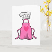 Kokerpron en pet voor het koken met hart kaart (Gele Bloem)