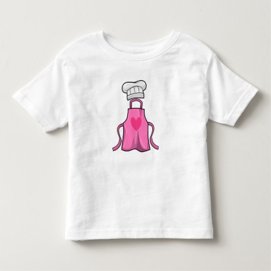 Kokerpron en pet voor het koken met hart kinder shirts (Voorkant)