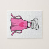 Kokerpron en pet voor het koken met hart legpuzzel (Horizontaal)