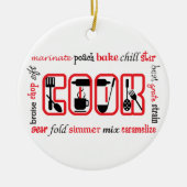 Kokervoorwaarden Keramisch Ornament (Voorkant)