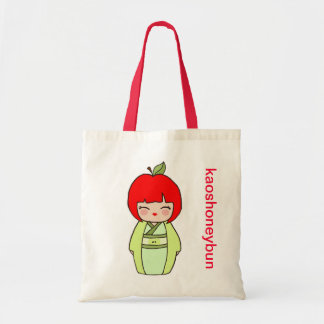Kokeshi Apple Canvas tas