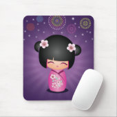 Kokeshi Cutie vuurwerk Mousepad Muismat (Met muis)