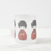 Kokeshi Doll Art Matglas Koffiemok (Voorkant links)