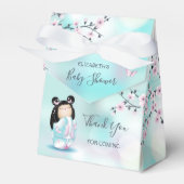 Kokeshi Doll Baby shower Dank u wel Bedankdoosjes (Voorkant Zijde)