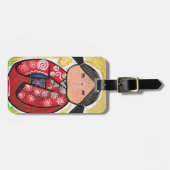 Kokeshi Doll Bagagelabel (Voorkant horizontaal)