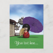 Kokeshi Doll Briefkaart (Voorkant)