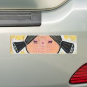 Kokeshi Doll Bumpersticker (Op auto)