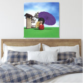 Kokeshi Doll Canvas Afdruk (Insitu (Slaapkamer))