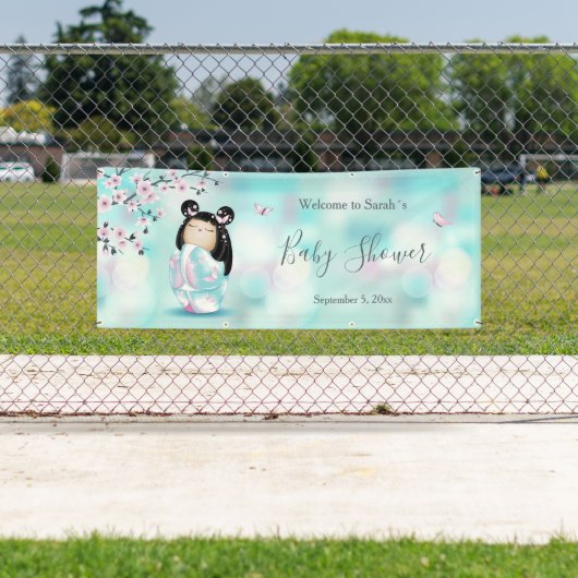 Kokeshi Doll Cherry Blossom | BABY SHOWER Spandoek (Insitu)