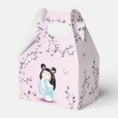 Kokeshi Doll Cherry Blossom Bedankdoosjes (Achterkant)