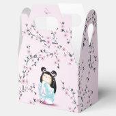Kokeshi Doll Cherry Blossom Bedankdoosjes (Geopend)