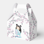 Kokeshi Doll Cherry Blossom Bedankdoosjes (Voorkant Zijde)
