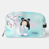 Kokeshi Doll Cherry Blossom Car Vloermat Toilettasje (Achterkant)