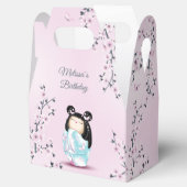 Kokeshi Doll Cherry Blossom Dusty Pink Bedankdoosjes (Geopend)