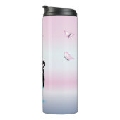 Kokeshi Doll Japanse Chibi Art Style Thermosbeker (Geroteerd rechts)