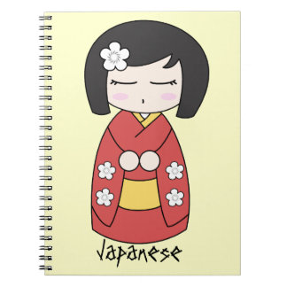 Kokeshi Doll-laptop Notitieboek