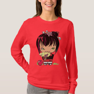 Kokeshi Doll Miao shirt appelrood