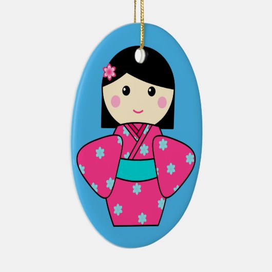 Kokeshi Doll Ornament (Rechts)