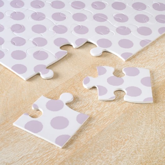 Kokeshi Doll Paars Puzzle Legpuzzel (Zijkant)