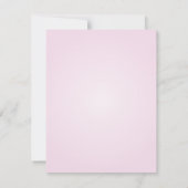 Kokeshi Doll Pink Girl Baby shower Bedankkaart (Achterkant)