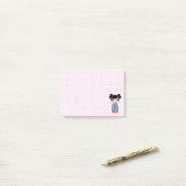 Kokeshi Doll Pink Post-it® notes 4 x 3 (Op bureau)