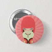 kokeshi doll ronde button 5,7 cm (Voorkant /achterkant)
