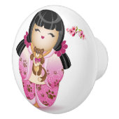 Kokeshi Doll Series Updates Keramische knop (Rechts)