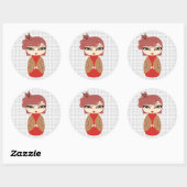 Kokeshi Doll Sticker (Vel)