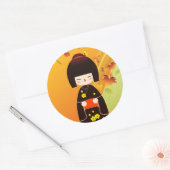 Kokeshi doll sticker (Envelop)
