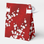 Kokeshi Doll White Birthday Hartelijk dank Bedankdoosjes (Achterkant)