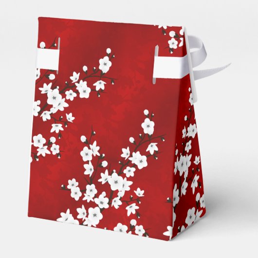 Kokeshi Doll White Birthday Hartelijk dank Bedankdoosjes (Achterkant)