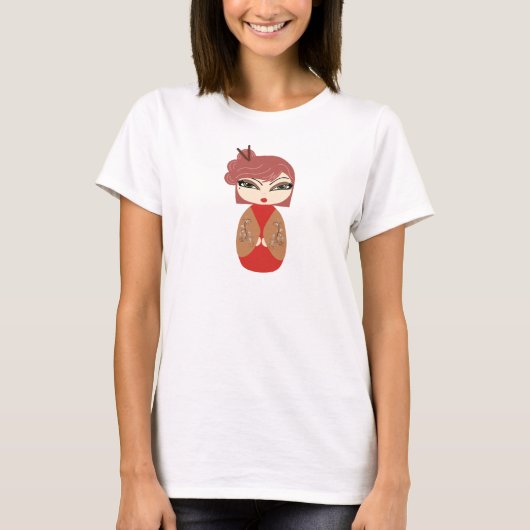 Kokeshi Doll Women's T-Shirt (Voorkant)