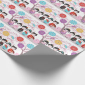 Kokeshi Dolls Cadeaupapier (Hoek)