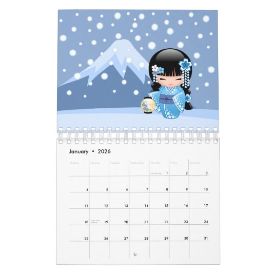 Kokeshi Dolls EP Kalender (Jan 2026)