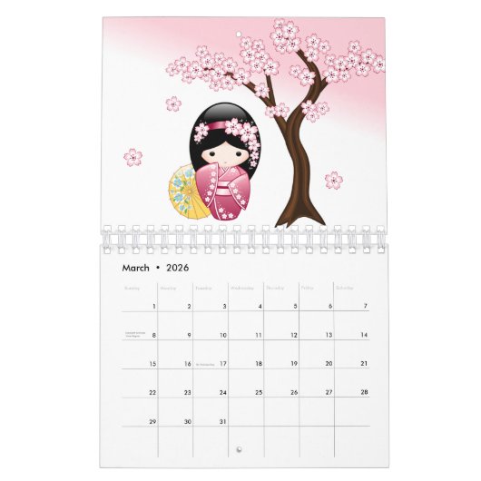 Kokeshi Dolls EP Kalender (Mar 2026)